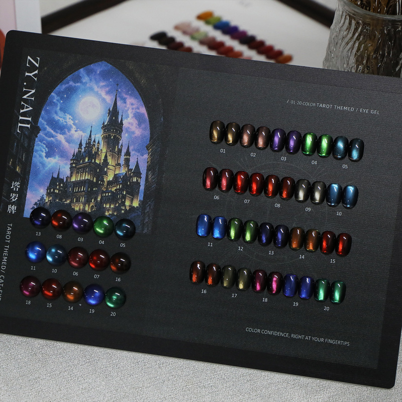 New 20-Color Tarot Card Nail Polish Cat Eye Gel Polish, Popular on Social Media, Trendy Autumn and Winter Cat Eye Nail Salon Special Gel New 20-Color Tarot Card Nail Polish Cat Eye Gel Polish, Popular on Social Media, Trendy Autumn and Winter Cat Eye Nail Salon Special Gel