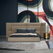 Baxter Batter Frosted Double Bed Wide Screen Screen Screen Designer Villa Large Size