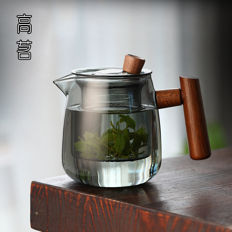 Bubble Teapot Tea Water Separation Office Tea Set Group Small Heat-resistant Tea Maker Heating Small Capacity Glass Pot