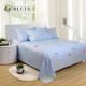 Bắt đầu bông twill in gió tấm ký túc xá sinh viên giường đơn cotton đơn 1,5 m cô gái ga giường màu xám