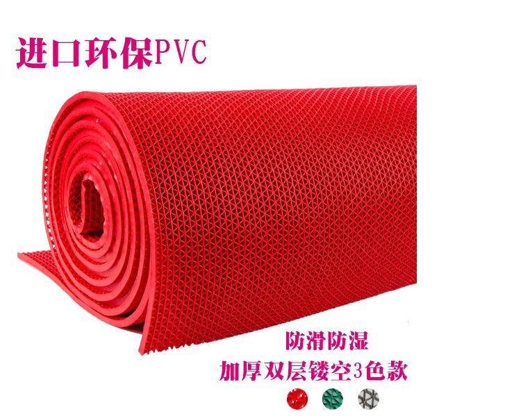 Pvc thảm nhựa phòng tắm nhà vệ sinh phòng tắm vòi hoa sen nhà rỗng lưới mat không thấm nước mat cửa xốp nền nhà