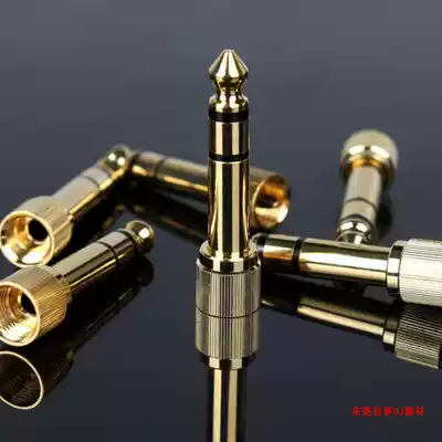 Pioneer headphone adapter 3 5 Turn 6 5 Panasonic DJ headphone plug microphone wheat gold plated headphone head