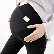 Pregnant women leggings autumn and winter New elastic belly pants Joker spring and autumn small feet cotton wool maternity pants