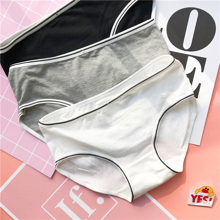 6 đơn giản cơ bản rắn màu cotton đồ lót nữ tam giác quần short đại học gió cotton quần short quần lót nữ cao cấp