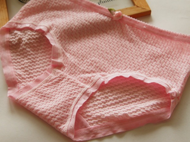 6 quý cô khí chất bong bóng cotton phụ nữ eo thấp đồ lót quần lót thun lạnh