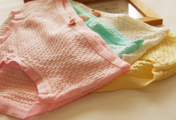 6 quý cô khí chất bong bóng cotton phụ nữ eo thấp đồ lót quần lót thun lạnh