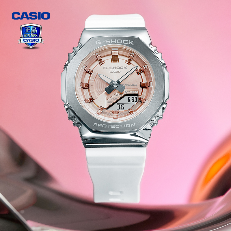 Casio Watch for Women Gshock Metal Student Sports Waterproof Women's Group Same Style Quartz Watch Gm-S2100