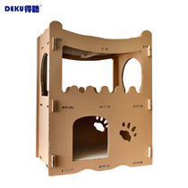 Got to cool cat with ocean owl cat house cat grabbing board big corrugated paper cat climbing kitty villa cat grinding claw house kitty house