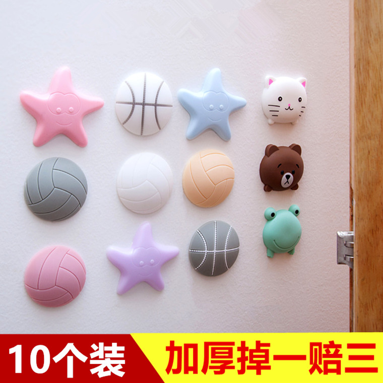 Wall anti-collision pad Creative door stopper Rubber silent door Back door handle shock pad Door lock protective pad Anti-touch pad
