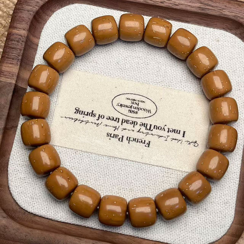 "Purple Gold Rat Bracelet" Gold Beads Approximately 10mm, Premium Quality Old-Style Beads for Men and Women