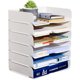 A4 multi-layer filerack office desktop file organizer box desk storage rack file folder rack