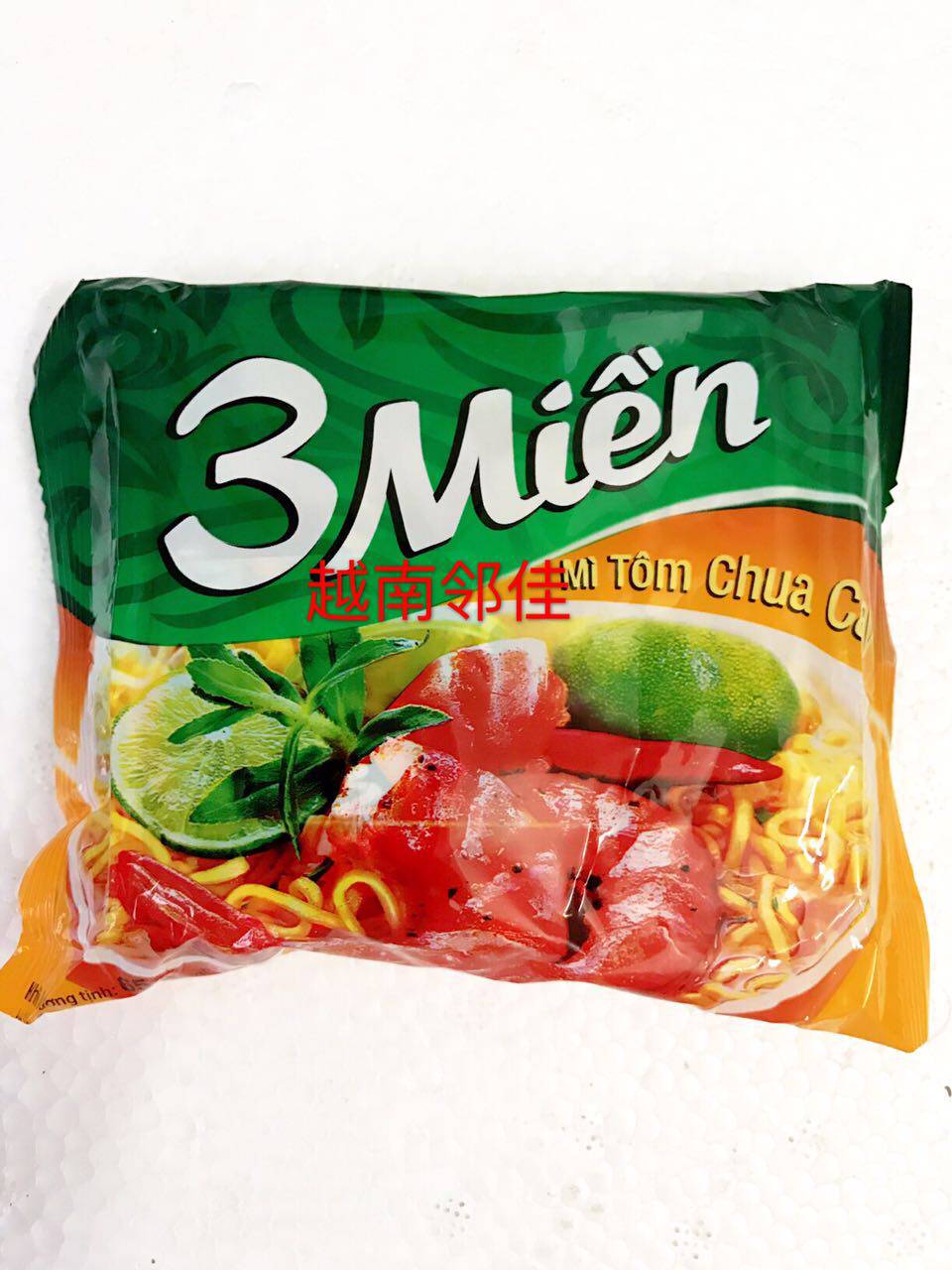 Vietnam's Mi ba mien import bubble surface tom chua cay