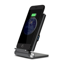 iPhone11ProMax mobile phone XS wireless charger fast charge 8 8P folding bracket Vertical aluminum alloy base