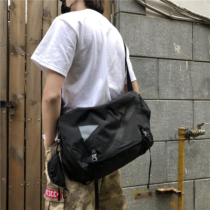 Street Hashikukukukuku Backbag Harbour Style Street Hip Hop Leisure Single Shoulder Slip Bag Power