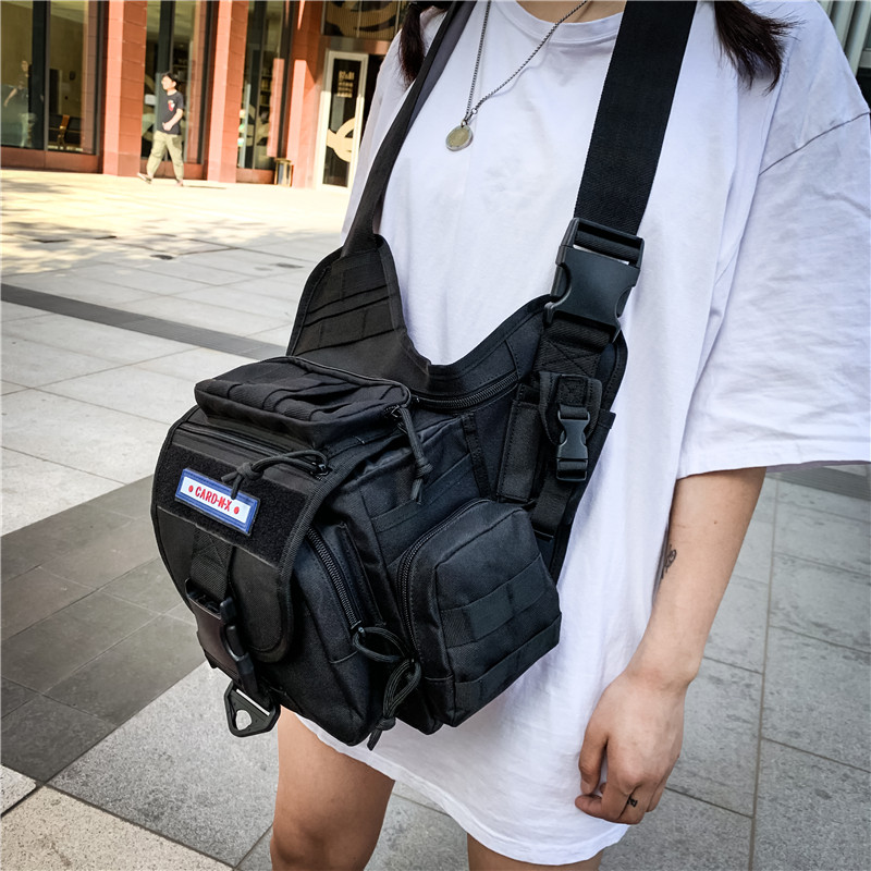 Street hip-hop outdoor trendy Messenger bag men's outdoor casual dead fly bag shoulder fashion trend postman bag bicycle woman