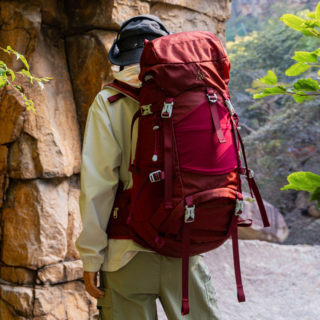 Outdoor Large-Capacity Mountaineering Bag 50 Liters Water-Repellent Travel Bag Lightweight Hiking Backpack Men's Trendy Brand Backpack Women's