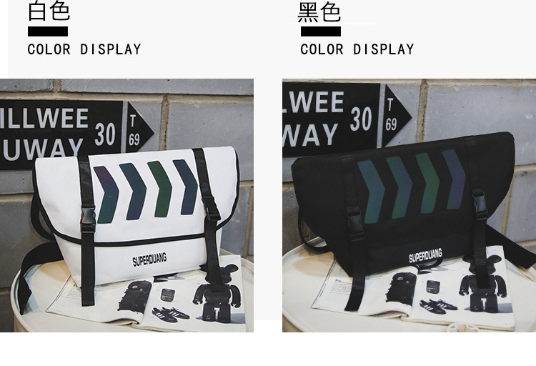 Bánh bao đường phố Nhật Bản cặp vợ chồng retro Túi Messenger công suất lớn túi đeo vai nam hoang dã thẻ chéo túi thủy triều - Túi của con người túi xách nữ gucci