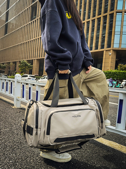 Men's large-capacity travel bag, short-distance business trip, multifunctional handbag, dry and wet separation waterproof backpack, luggage bag