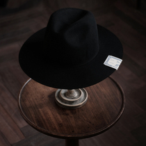 Spot H W DOG Japanese made Travellers black wool top hat foldable men and women retro HWDOG