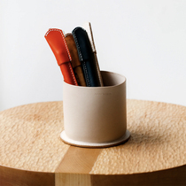 Authorized spot Hender Scheme Japanese-made original vegetable tanned leather storage pen holder Japanese-style home furnishings