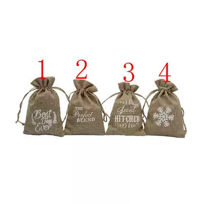 10x15cm Linen bag Jewelry storage bag Tea coffee storage bag Holiday gift packaging bag