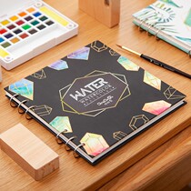 Watercolor book 300g thick watercolor paper painting book loose-leaf removable hand Ledger square mini travel
