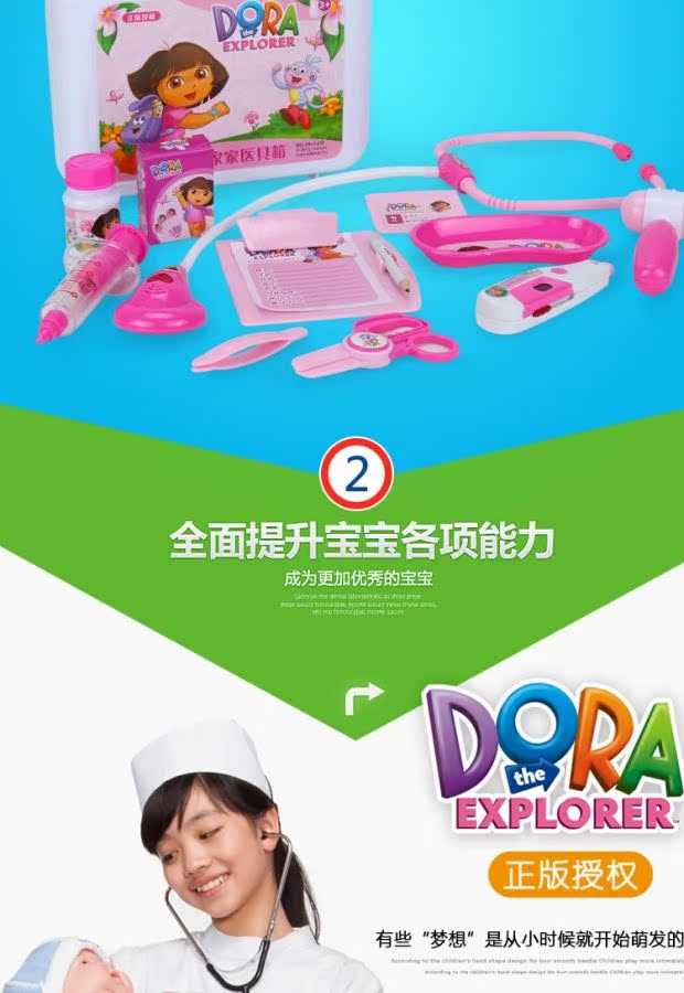 Qunfeng Duolao dòng thuốc gia đình câu đố bác sĩ hộp đồ chơi trẻ em hộp thuốc để gửi gói sang trọng xe cuốc đồ chơi