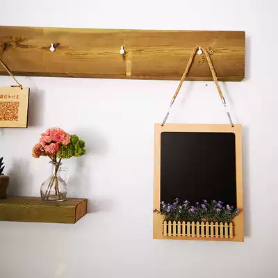 Double-sided writable hanging advertising small blackboard modeling mini creative literary decoration WIFI reminder board door