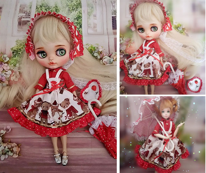 Forest Cubs 8 points 4 points 6 Sub-bjd Little Bublythe Children ob11 Wonder Gova Coat Paper-like Material Package 