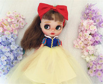 Snow white dress little cloth blythe Kerr 6 points 8 points bjd baby clothes ob11 baby molly material pack pattern