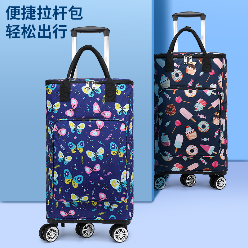 Portable folding cart shopping package light home with food shopping cart camping outdoor picnic