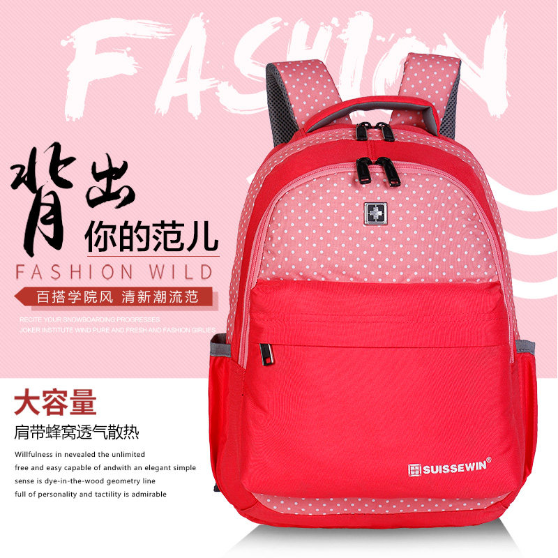 SUISSEWIN Swiss Army Knife boys and girls schoolbag travel backpack new fashion SNK1002