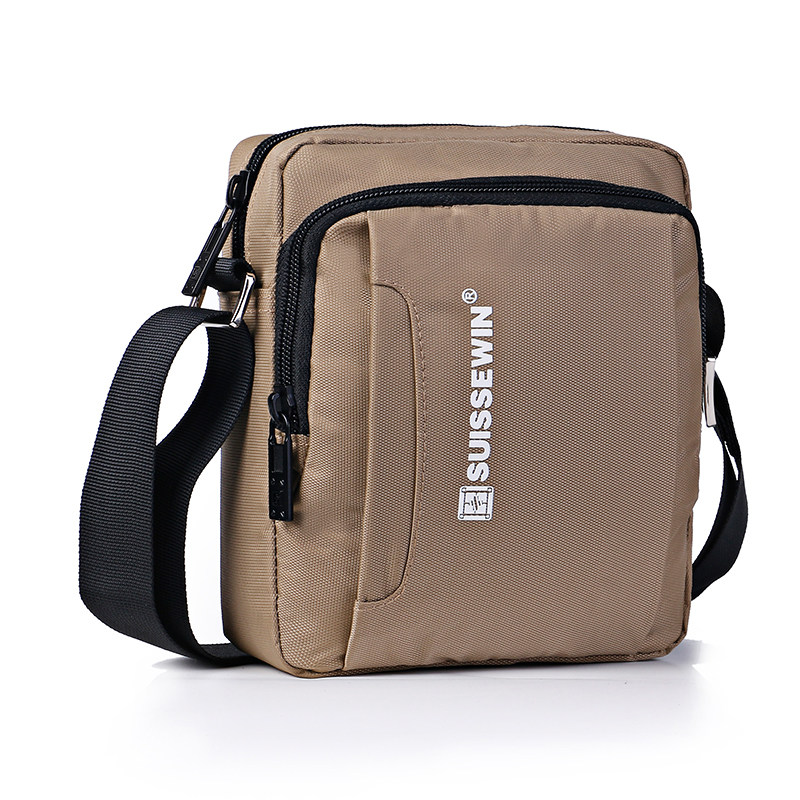 SUISSEWIN shoulder bag shoulder bag fashion casual unisex messenger bag waterproof wear-resistant mini small square bag