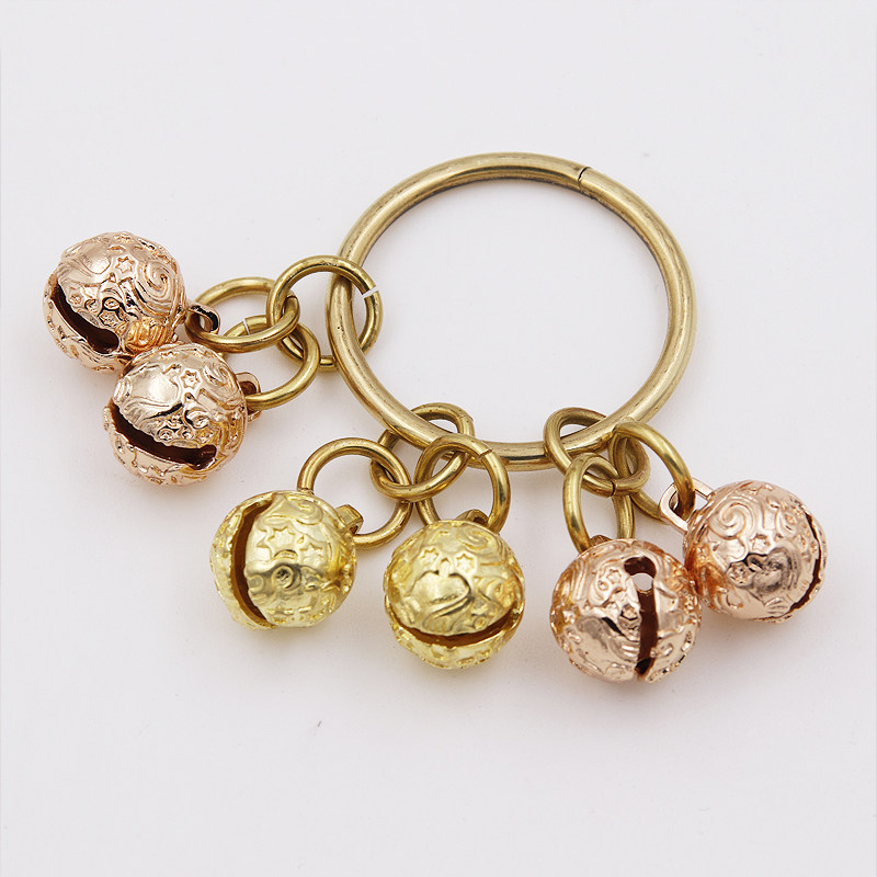 Pure Brass Bell-Bell Clear Crisp Car Key Pendant Men Women's Anti-Lose Key Button Pendant Pendant Bag Mobile Phone Hanging Ornament Individuality