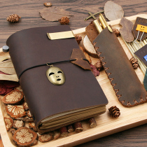DIY Customized Leather Bull Ledger Live Page Journalistic Travel Page Ledger Page Travel TN Book