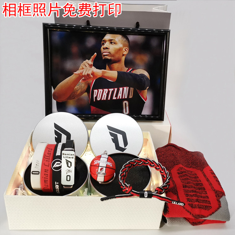 NBA All-Star Basketball Bracelet Trail Blazers Star No. 0 Lillard Luminous Silicone Braided Bracelet Collector's Edition