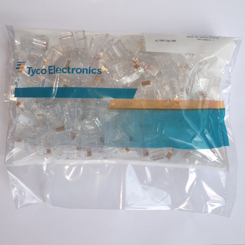 Popularity Color Box 8 Core Pure Copper Network Engineering RJ45 Crystal Head 8P8C Ultra Five Type Non Shielded Mesh Route Joint