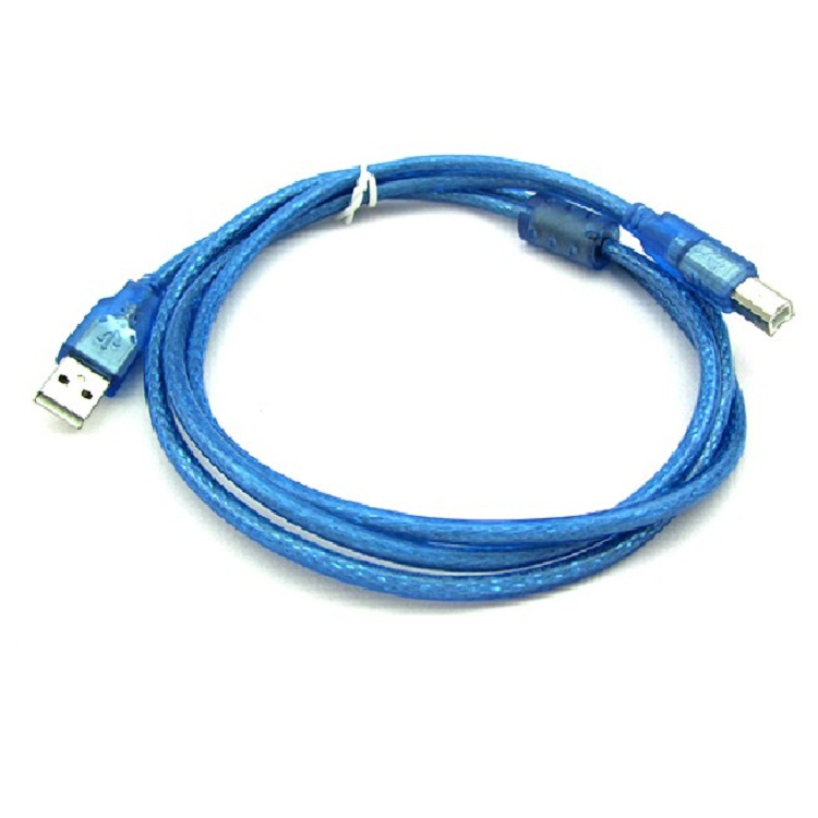 1 5m3 m 10 m USB transparent blue high speed square printing line full copper band shielded data cable connection