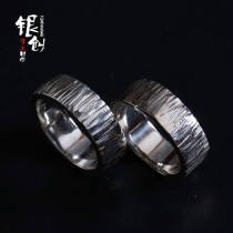 Takahashi Guro Ring 925 Silver Pure Handmade goros Flat Mechanism Ring Men and Women Couple Ring Retro