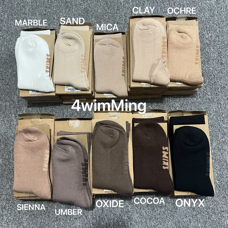 In Stock Skims Kim Kardashian Everyday Crew Socks All-Season Long Socks In Stock Skims Kim Kardashian Everyday Crew Socks All-Season Long Socks