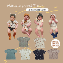 Yuner mother baby baby foreign baby short sleeve cotton coat baby Summer thin T-shirt shorts