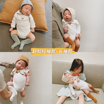 Yuner mother baby conjoined clothes cotton clothes clothes spring and autumn newborns newborn baby foreign clothes tide