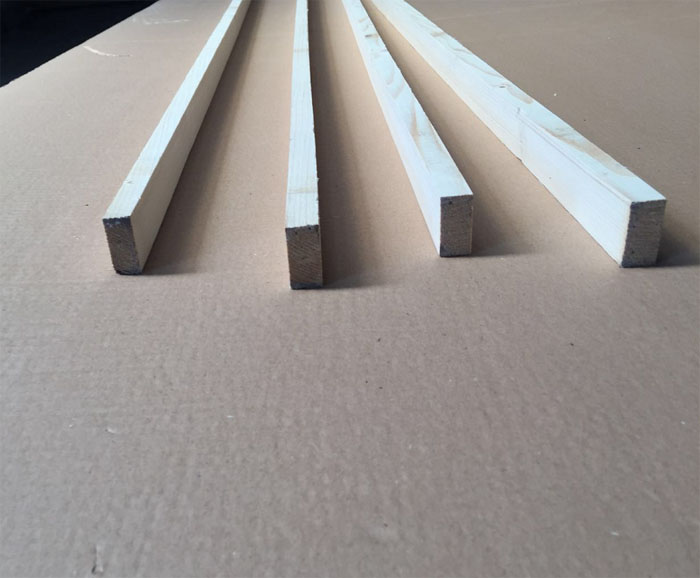 Wooden Keel White Pine Ceiling Wood Strip Diy Wood Square