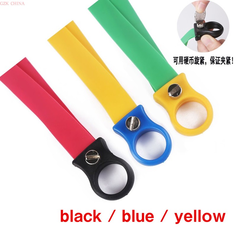 Resin frameless ring with a word hand screw spring clip seconds on the rubber band easily past security