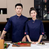 Синий [Семь -точка рукава]