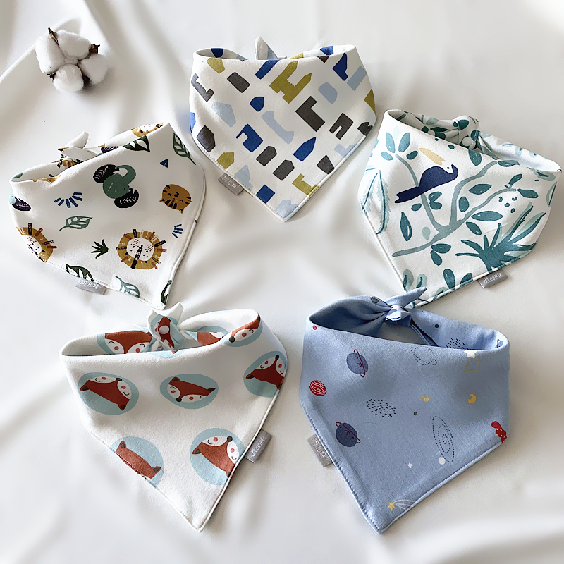 Baby Saliva Towel Pure Cotton Baby Triangle Soft Surrounding Pocket Newborn Children Scarves for Men's handsome Han version of the Spring and Autumn