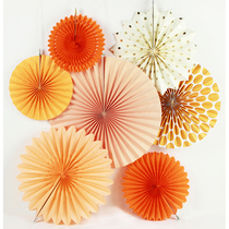 Shopping mall window pull paper ball set decoration shop graduation festival scene layout living room dress hanging ornaments