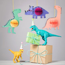 Creative decoration cartoon dinosaur animal hive three-piece hanging decoration kindergarten school bedroom scene layout pendant