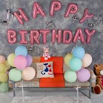 Balloon pole table floating decoration Balloon bracket transparent base Childrens birthday party decoration Mall event supplies