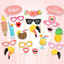 Summer Pineapple Flamingo Holding Photo Props Creative Selfie Shop Kindergarten Activity Party Decoration Decoration